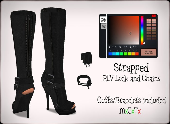 *TD* Strapped - Black RLV 