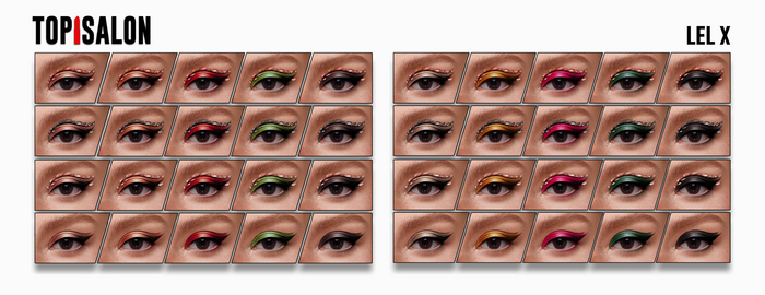 TOP1SALON - BOM FALL EYESHADOW (LeL X HD Map) FATPACK