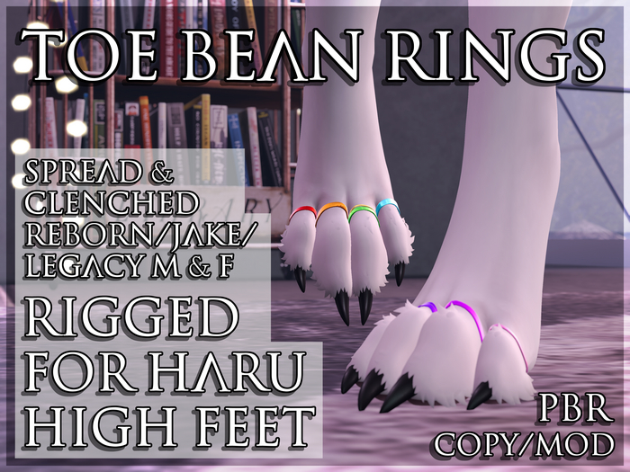 {YYK} Toe Bean Rings - Haru High - Unpack HUD
