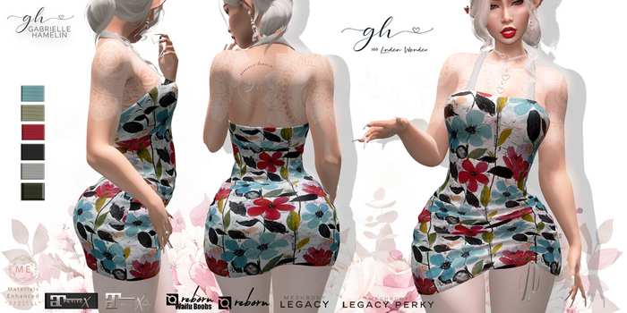 {GH} Vento di Seta – Blues & Red Mini Dress (LaraX, Legacy, ReBorn, Waifu, NHumanna) ♥
