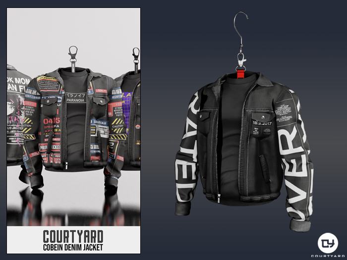 '' COURTYARD '' COBEIN DENIM JACKET - OVER RATED