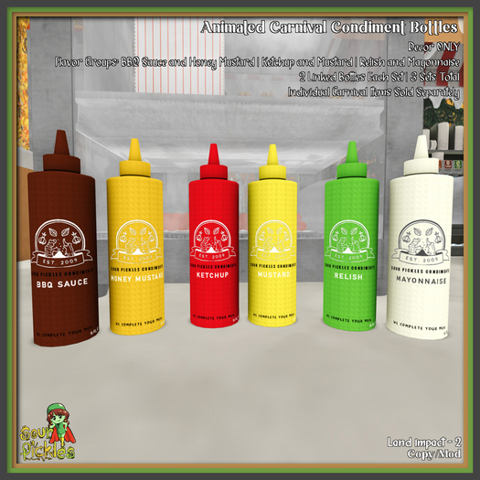 [SP] Carnival Condiment Bottles