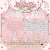 {Ribbons} Lace Ruffle Shorts - Blue {Box}