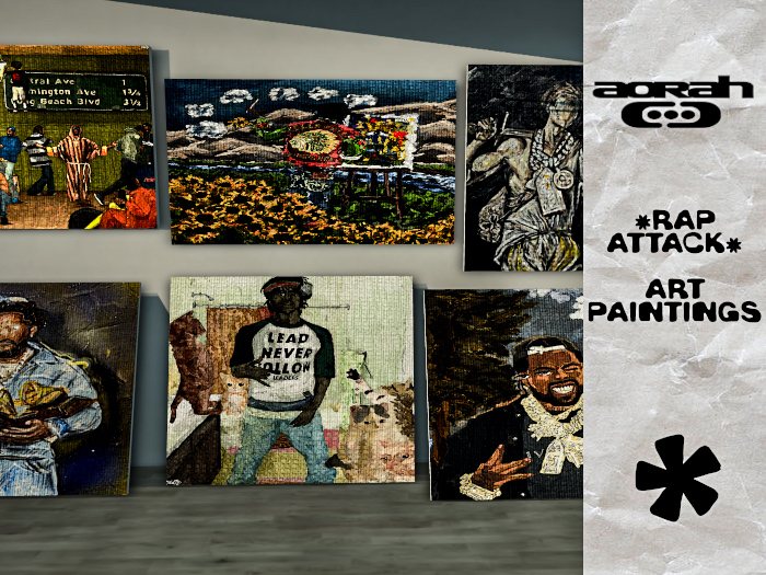 "AORAH" - "RAP ATTACK" Art Paintings (BUNDLE)