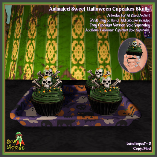 [SP] Sweet Halloween Cupcakes - Skulls
