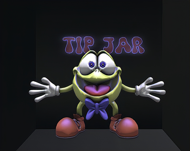 Smiley Cartoon Tip Jar