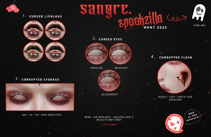 {sangre.} SPOOKZILLA '25 SET