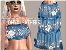 Maxi Skirt + Top - Denim Overlay
