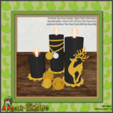 [SP] Christmas Cheer Candles - Black/Gold/White [G]