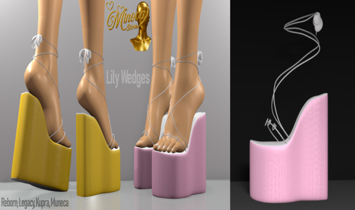.:Minova:. Pink Lily Wedges