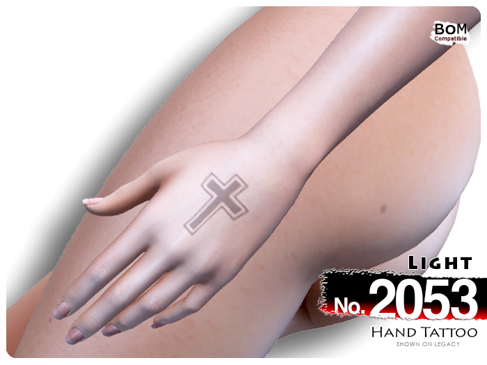 (Hand Tattoo) No.2053 Light
