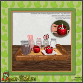 [SP] Christmas Peppermint Hot Cocoa Tray Red