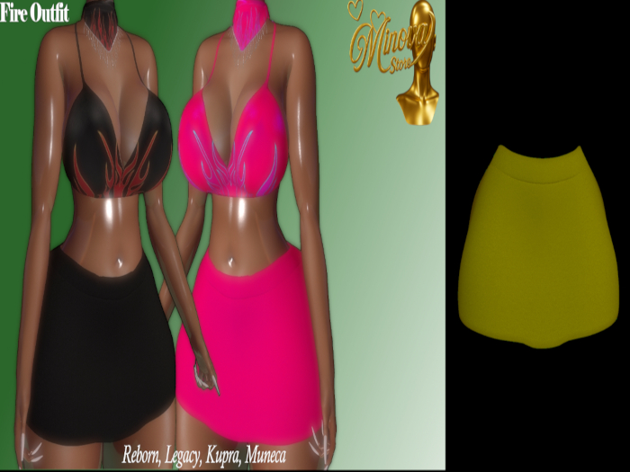 .:Minova:. Yellow Fire Skirt