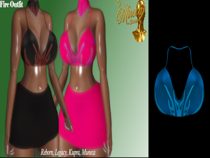 .:Minova:. Light Blue Fire Top