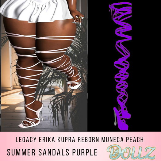 D0LLZ PURPLE      SUMMER SANDAL   add me