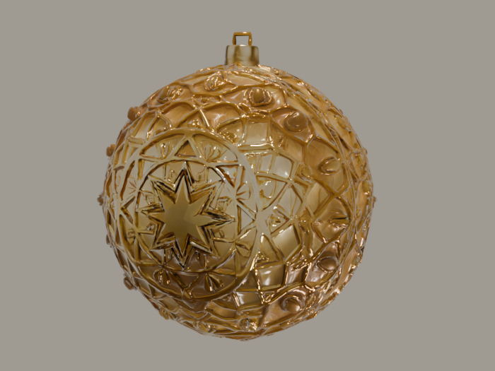 Golden Christmas ball