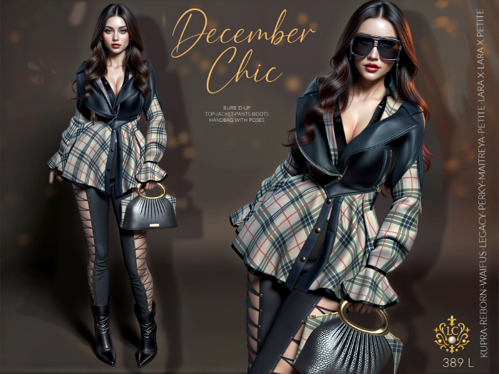 December Chic * Burb`d Up * Luxury Designer Emsemble 