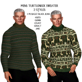 MEN'S TURTLENECK SWEATER N JEAN SET