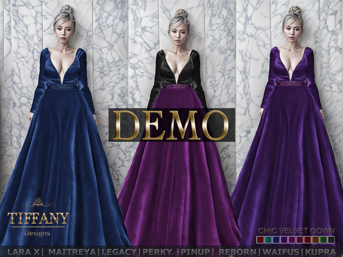 ::TD:: Chic Velvet Gown DEMO