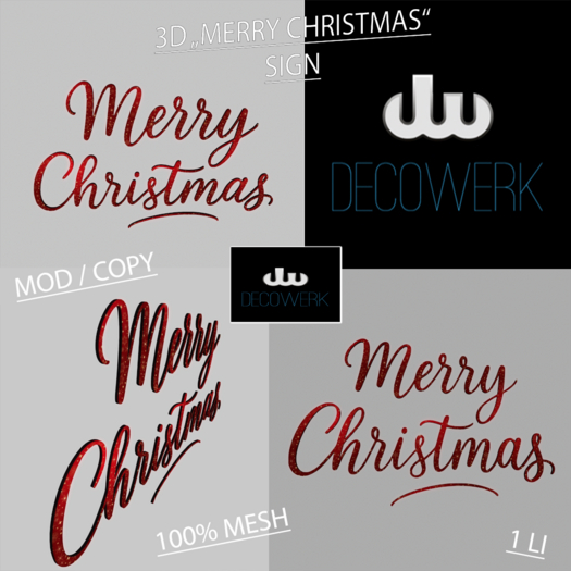 [dW] Merry Christmas Sign GIFT