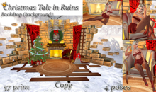 Christmas Tale in Ruins Backdrop (background)