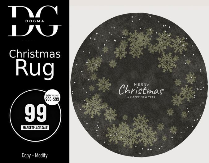 [Dogma] Christmas Rug Snowflakes