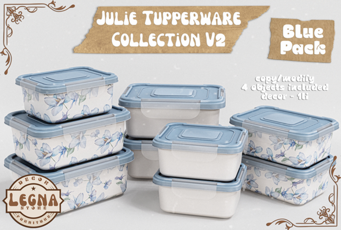 - Legna - Julie Pupperware Set V2 (Blue Pack)