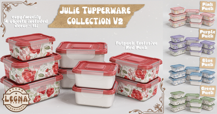 - Legna - Julie Pupperware Set V2 (Fatpack)