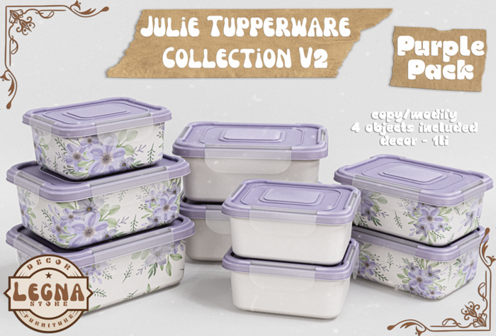 - Legna - Julie Pupperware Set V2 (Purple Pack)