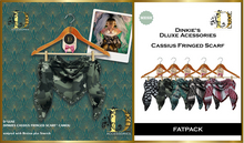 *DLUXE* DINKIES CASSIUS FRINGED SCARF* Fatpack