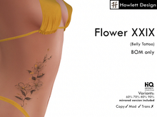 [HDesign] Flower XXIX (Belly Tattoo)