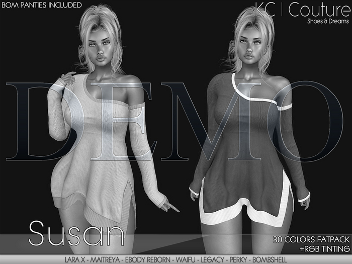 *DEMO* -KC- SUSAN DRESS / 30 COLORS FATPACK