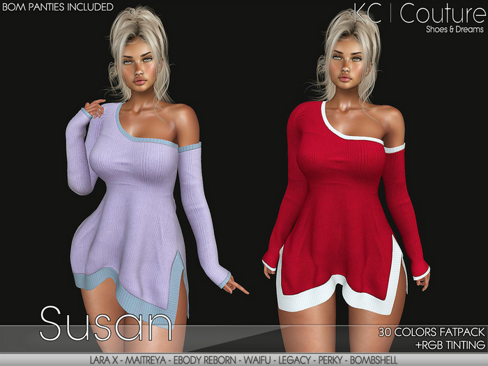 -KC- SUSAN DRESS / 30 COLORS FATPACK