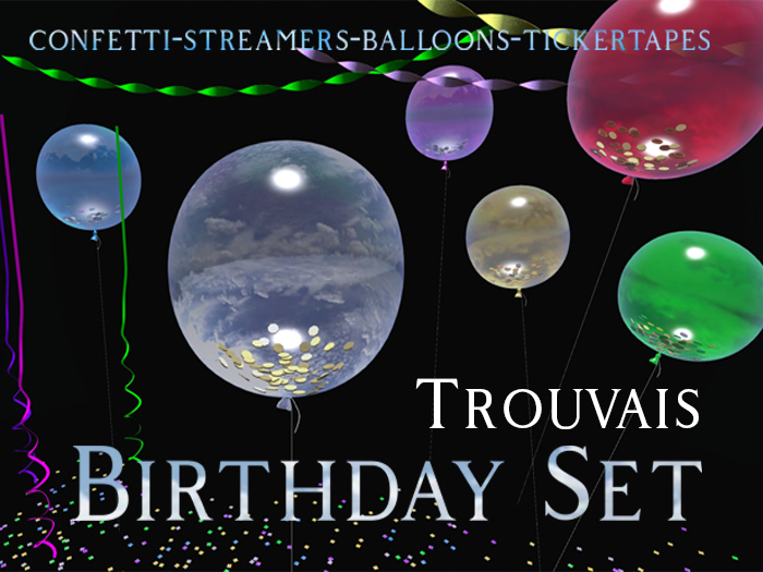Trouvais Birthday Set-balloons-streamers-confetti