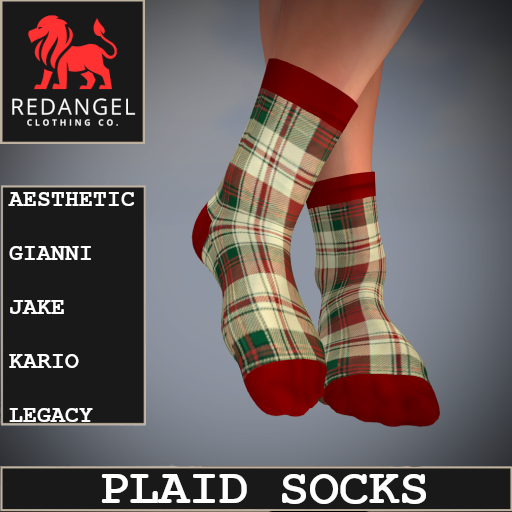 Xmas Plaid Socks