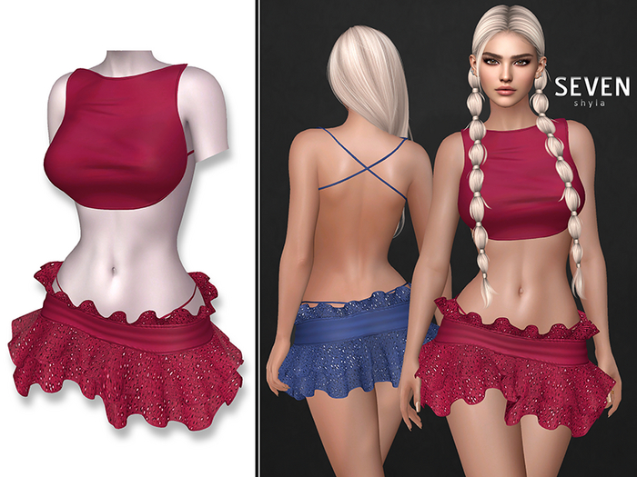 SEVEN - SHYLA OUTFIT (red)