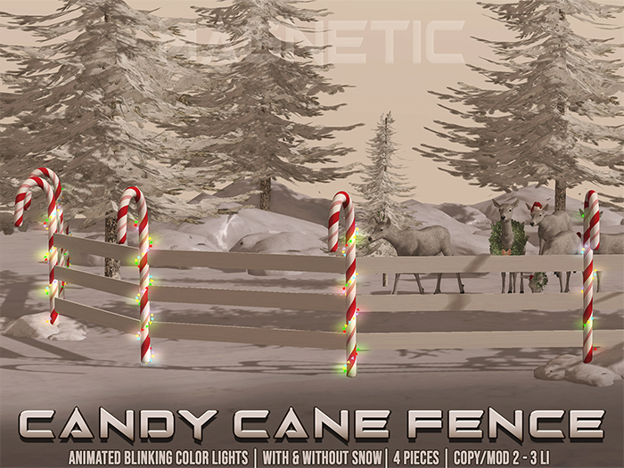 Magnetic - Candy Cane Fence