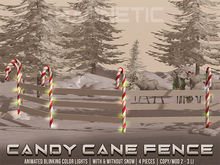 Magnetic - Candy Cane Fence