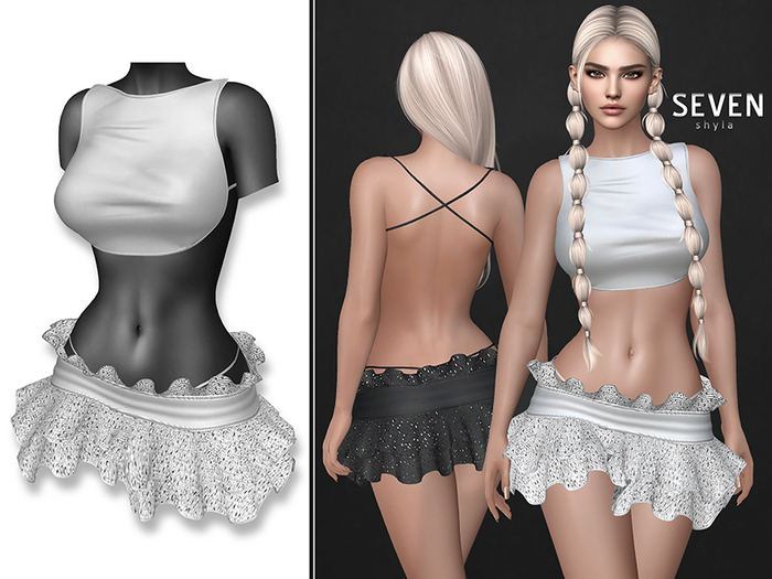 SEVEN - SHYLA OUTFIT (white)