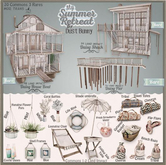 dust bunny . folding side table