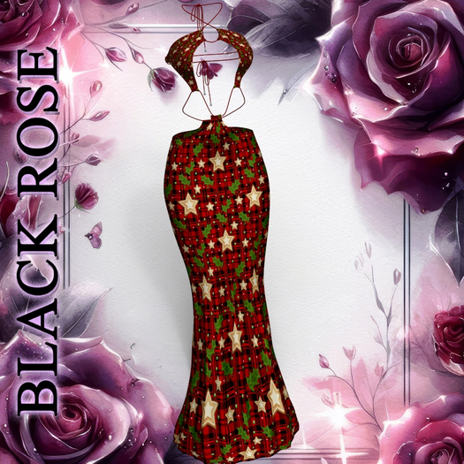 Christmas Stars Wrappy Gown LaraX