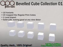 Full Perm Cubes with Bevelled Edges - OPQ Bevelled Cube Collection 01