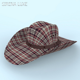 Brown Plaid Cowboy Hat
