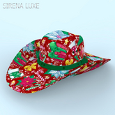 Christmas Snow Cowboy Hat