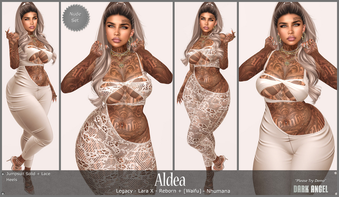 Dark Angel : Aldea Set - Nude [Legacy - Lara X - Reborn/Waifu - Nhumana]