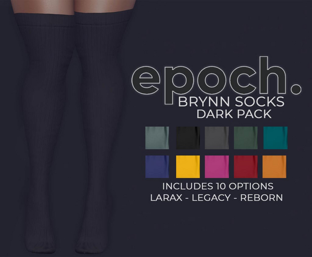 epoch - [pack] - brynn - socks - dark