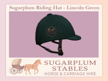 *Sugarplum Stables* Velvet Riding Hat - Lincoln Green