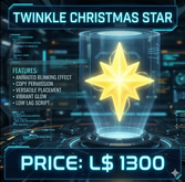 Twinkle Christmas Star - Animated Blinking Light Decor - Tree Topper / Wall Ornament (Copy Only)