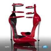 [Gos] Agatha Embellished Pumps - Carmine