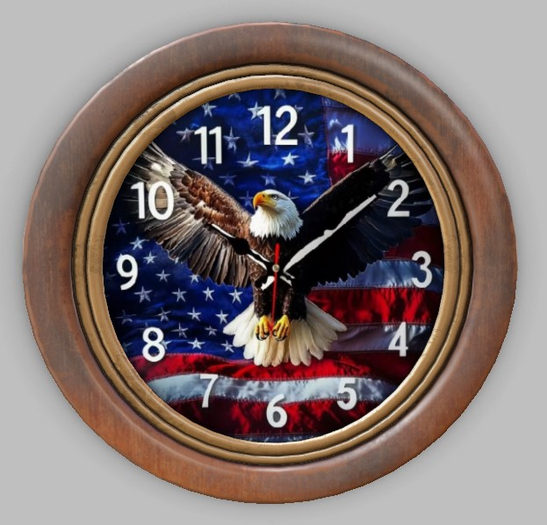 Clock-American Eagle